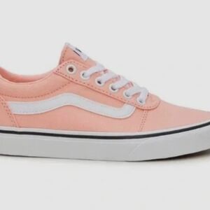 Vans Peach and White Women's Sneakers